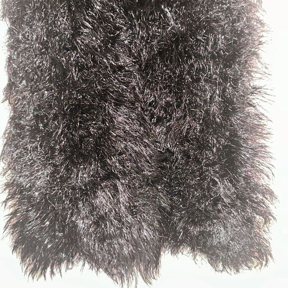 Black with silver metallic thread magic scarf - Picture 2 of 4